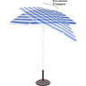 Зонт пляжный Green Glade A0014 в.:202см куп.:180см белый/синий